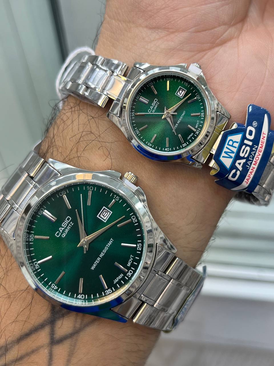 ست ساعت کاسیو زنانه و مردانه کلاسیک تقویم دار