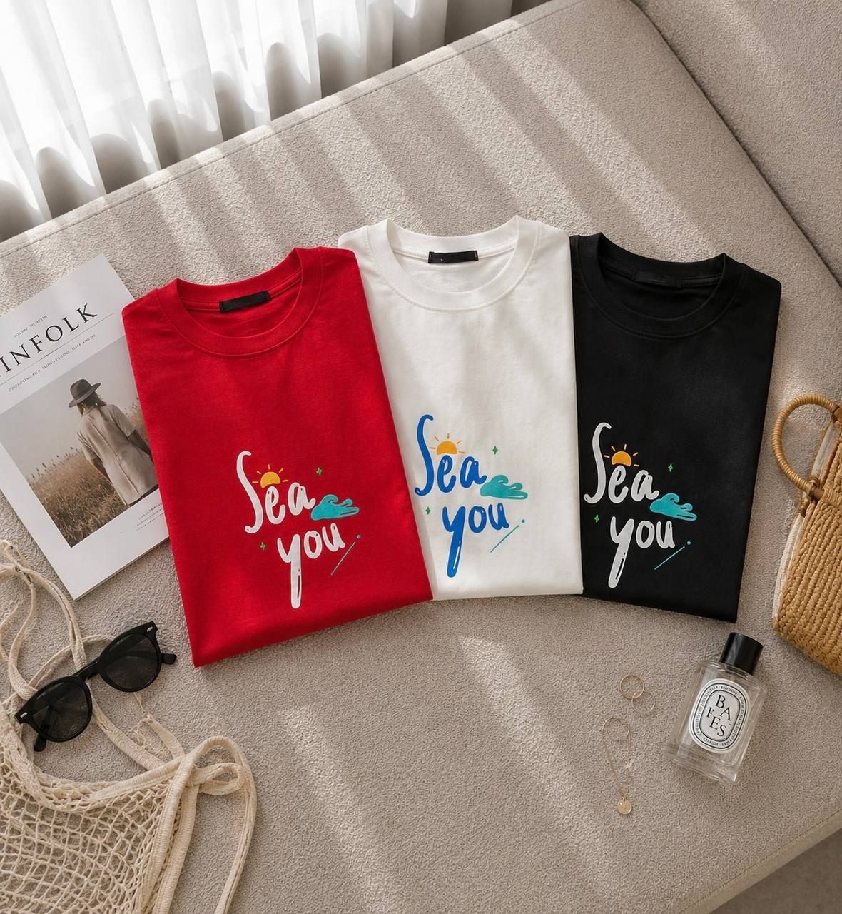 تیشرت باکسی 😍luxury😍 (کاملا مزونی) ➖سایز بندی :فری سايز از 36 تا 46 ➖جنس : نخ پنبه سوپر