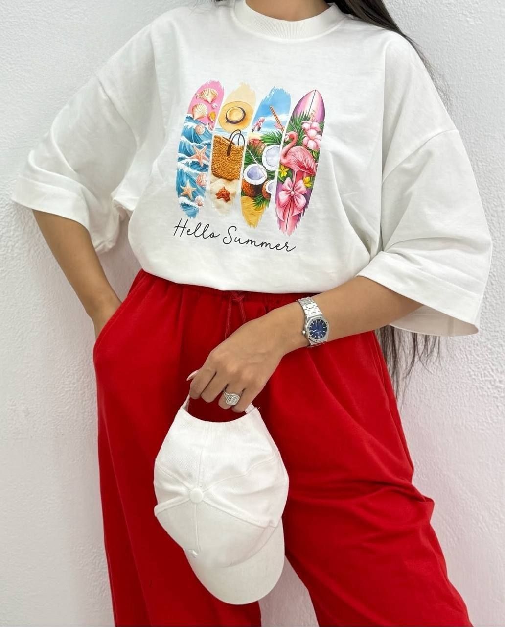 تیشرت باکسی 😍luxury😍 (کاملا مزونی) ➖سایز بندی :فری سايز از 36 تا 46 ➖جنس : نخ پنبه سوپر
