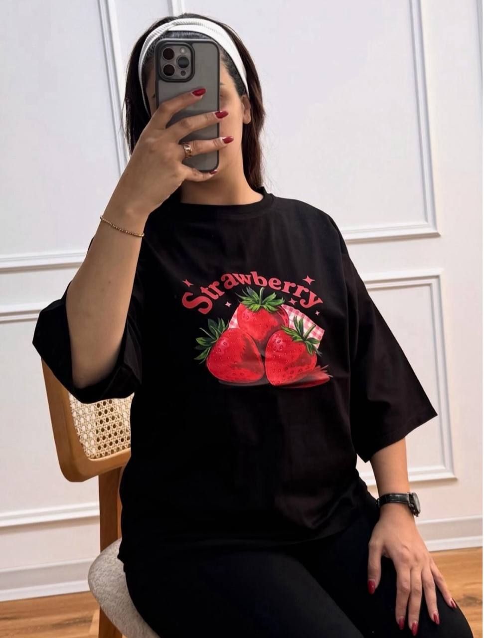 تیشرت باکسی 😍luxury😍 (کاملا مزونی) ➖سایز بندی :فری سايز از 36 تا 46 ➖جنس : نخ پنبه سوپر