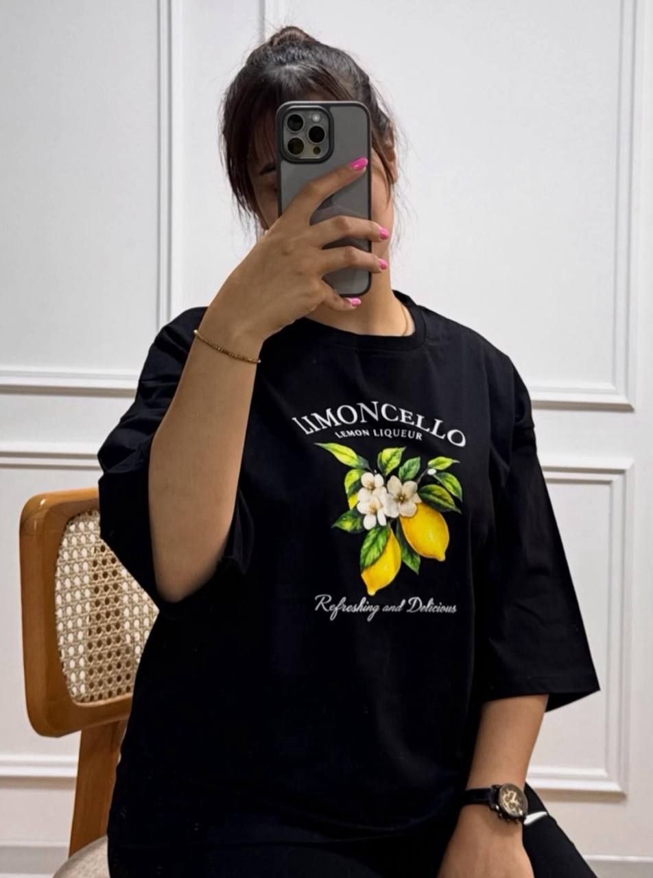 تیشرت باکسی 😍luxury😍 (کاملا مزونی) ➖سایز بندی :فری سايز از 36 تا 46 ➖جنس : نخ پنبه سوپر