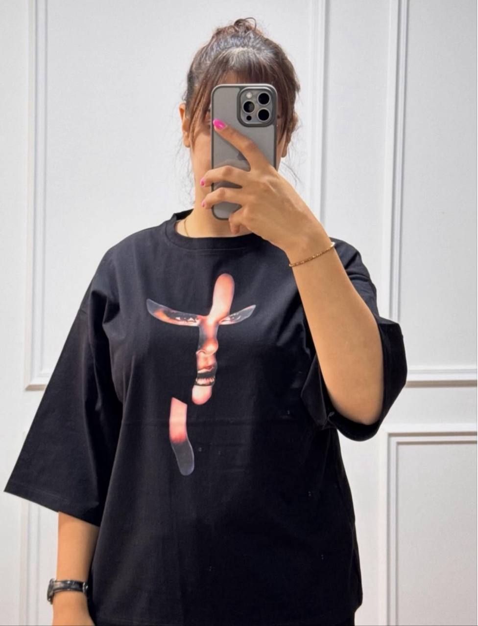 تیشرت باکسی 😍luxury😍 (کاملا مزونی) ➖سایز بندی :فری سايز از 36 تا 46 ➖جنس : نخ پنبه سوپر