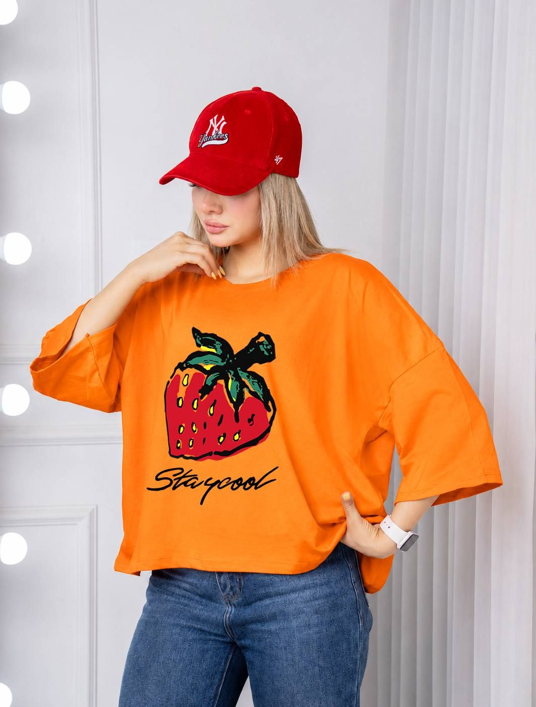 تیشرت باکسی 😍luxury😍 (کاملا مزونی) ➖سایز بندی :فری سايز از 36 تا 46 ➖جنس : نخ پنبه سوپر
