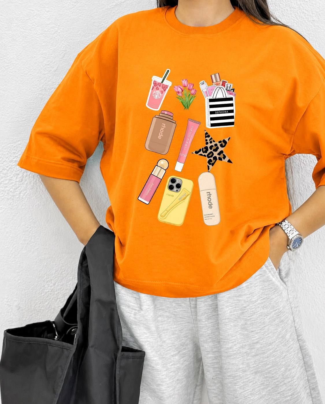 تیشرت باکسی 😍luxury😍 (کاملا مزونی) ➖سایز بندی :فری سايز از 36 تا 46 ➖جنس : نخ پنبه سوپر