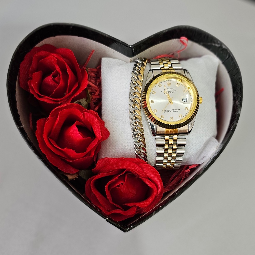 ساعت و دستبند مردانه به همراه باکس