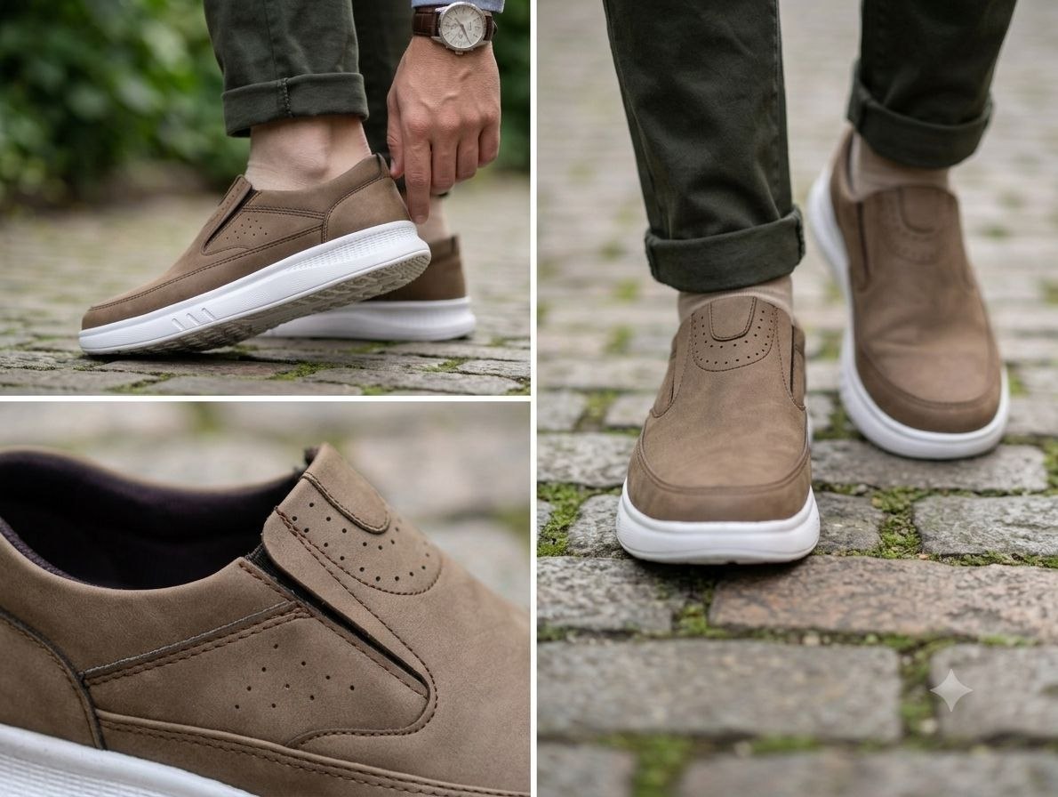 نام : کفش  مردانه مدل loka🔥👟  ✅جنس رویه چرم صنعتی لکسوس ✅زیره از جنس پلیمر دور دوخت شده ✅️سایزبندی 40 تا 44